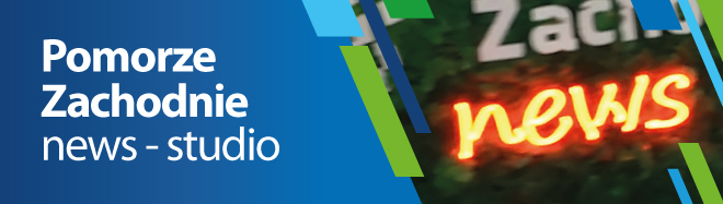 Baner z napisem Pomorze Zachodnie News - Studio