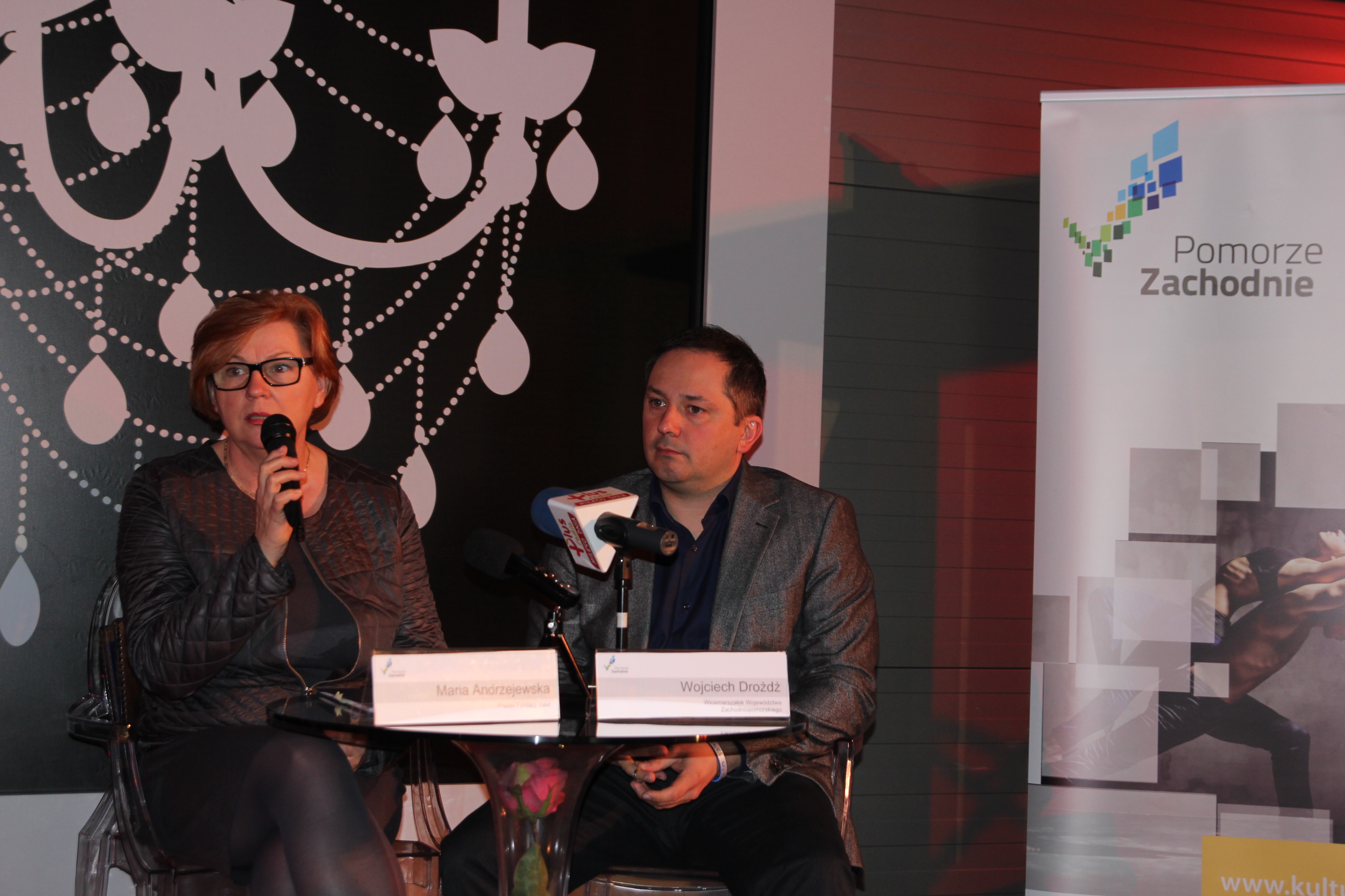 Konferencja prasowa w Operze na Zamku w Szczecinie, 1 kwietnia 2014 r.