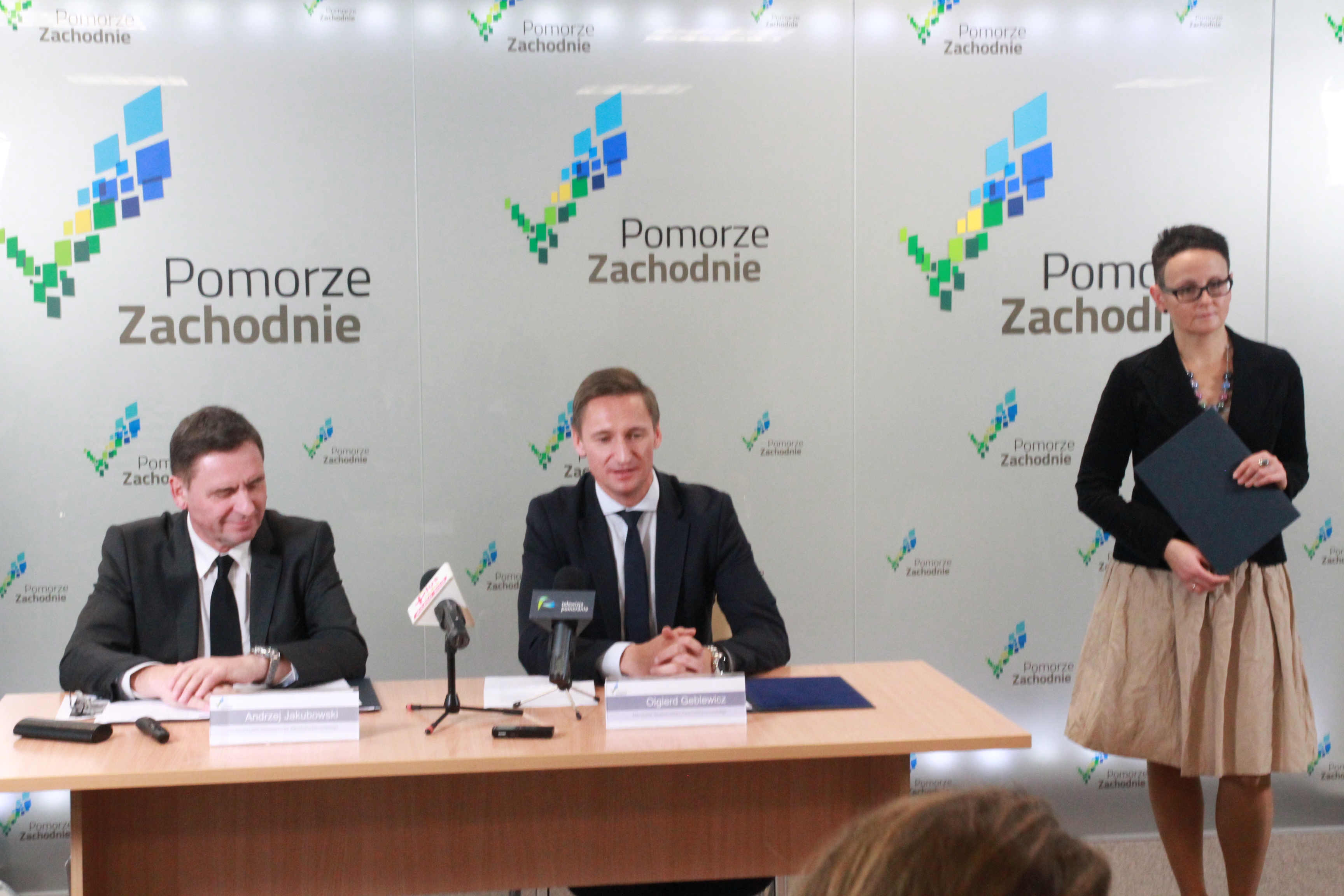 marszałek Olgierd Geblewicz i wicemarszałek Andrzej Jakubowski