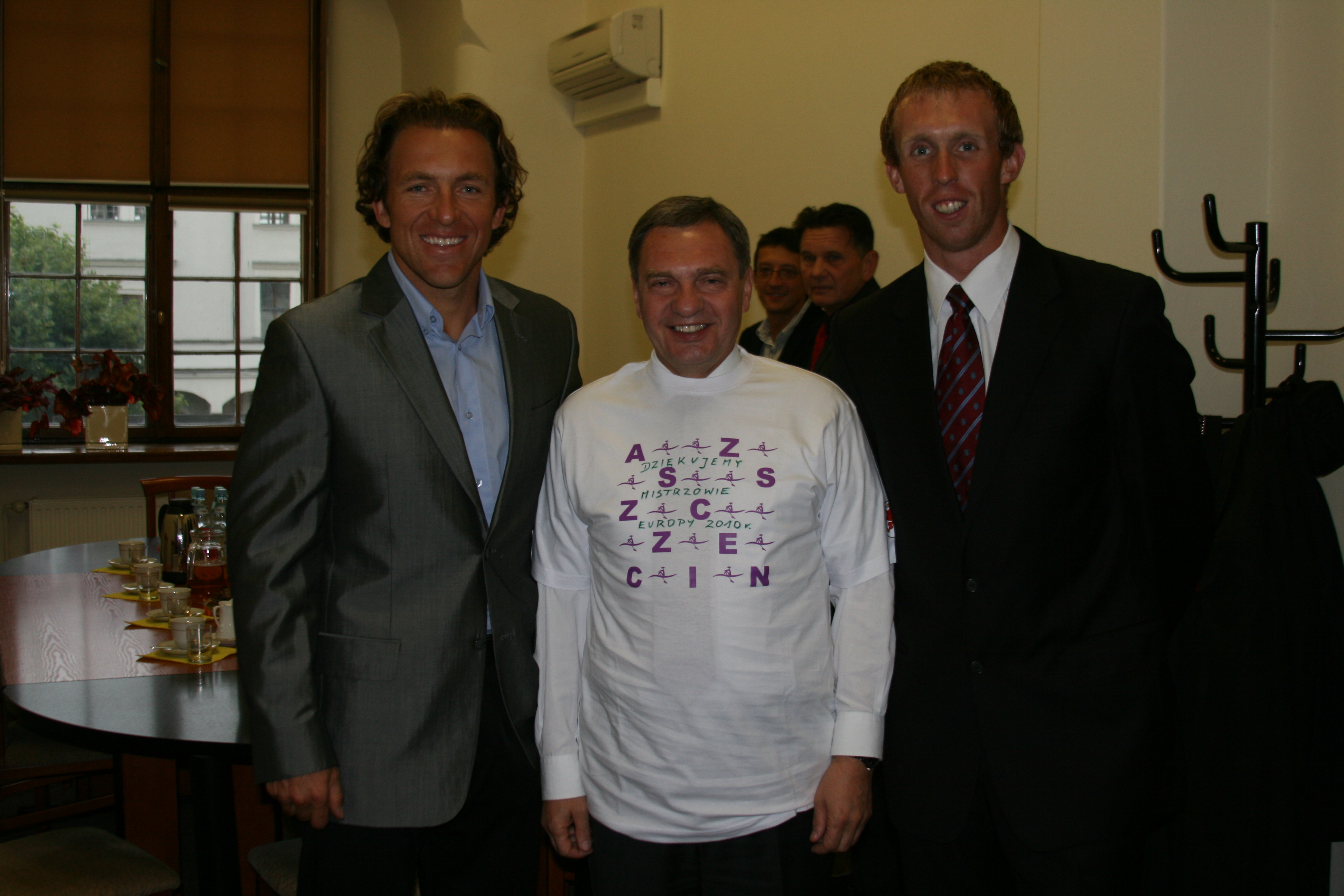 Marszałek Władysław Husejko w koszulce klubowej AZS Szczecin