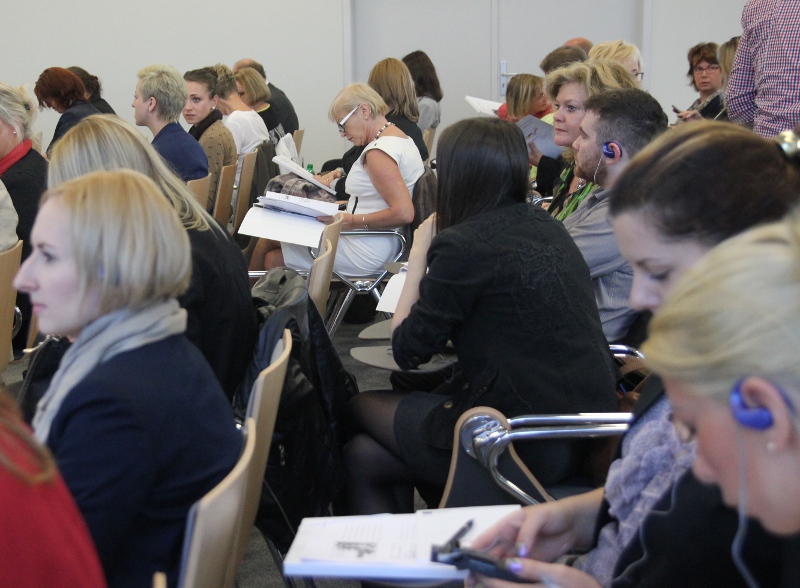 Na sali na chwilę przed otwarciem konferencji.