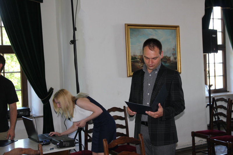 Już po ogłoszeniu wyników, od lewej - Karolina Piórkowska oraz Bartosz Góral.