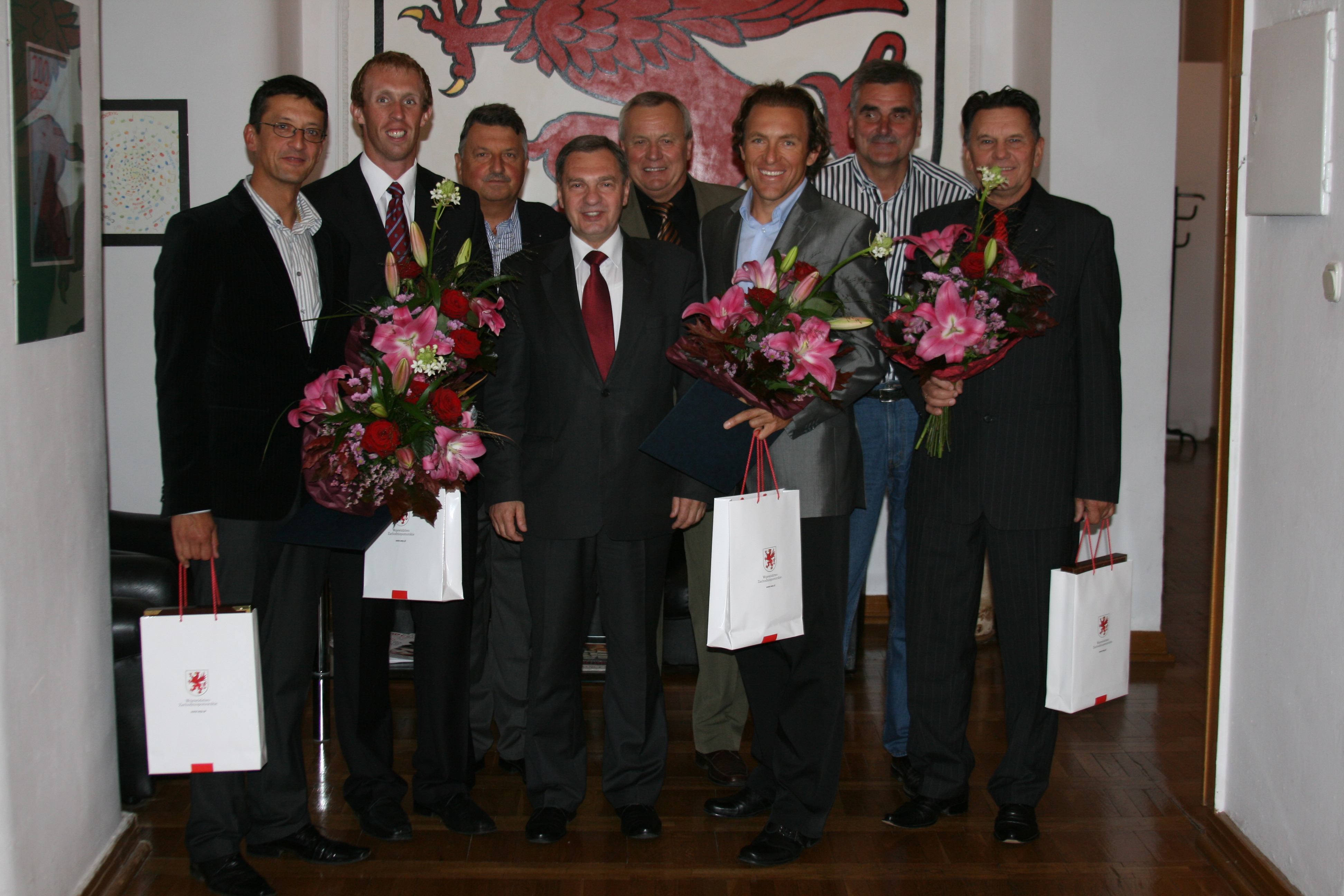 Złoci wioślarze z wizytą u Marszałka