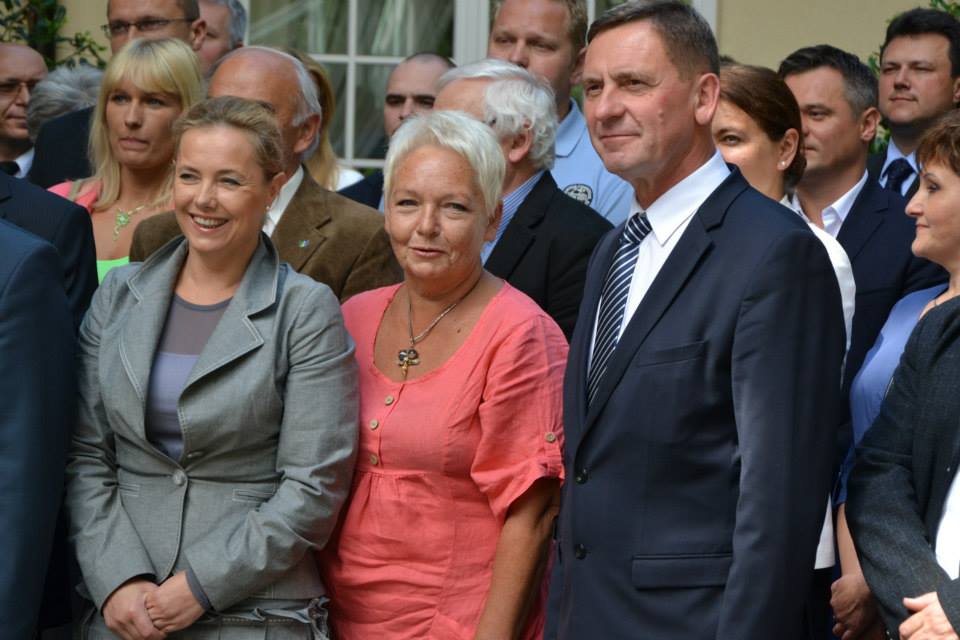 Posłanki na Sejm RP Renata Zaremba i Magdalena Kochan oraz Wicemarszałek WZ Andrzej Jakubowski