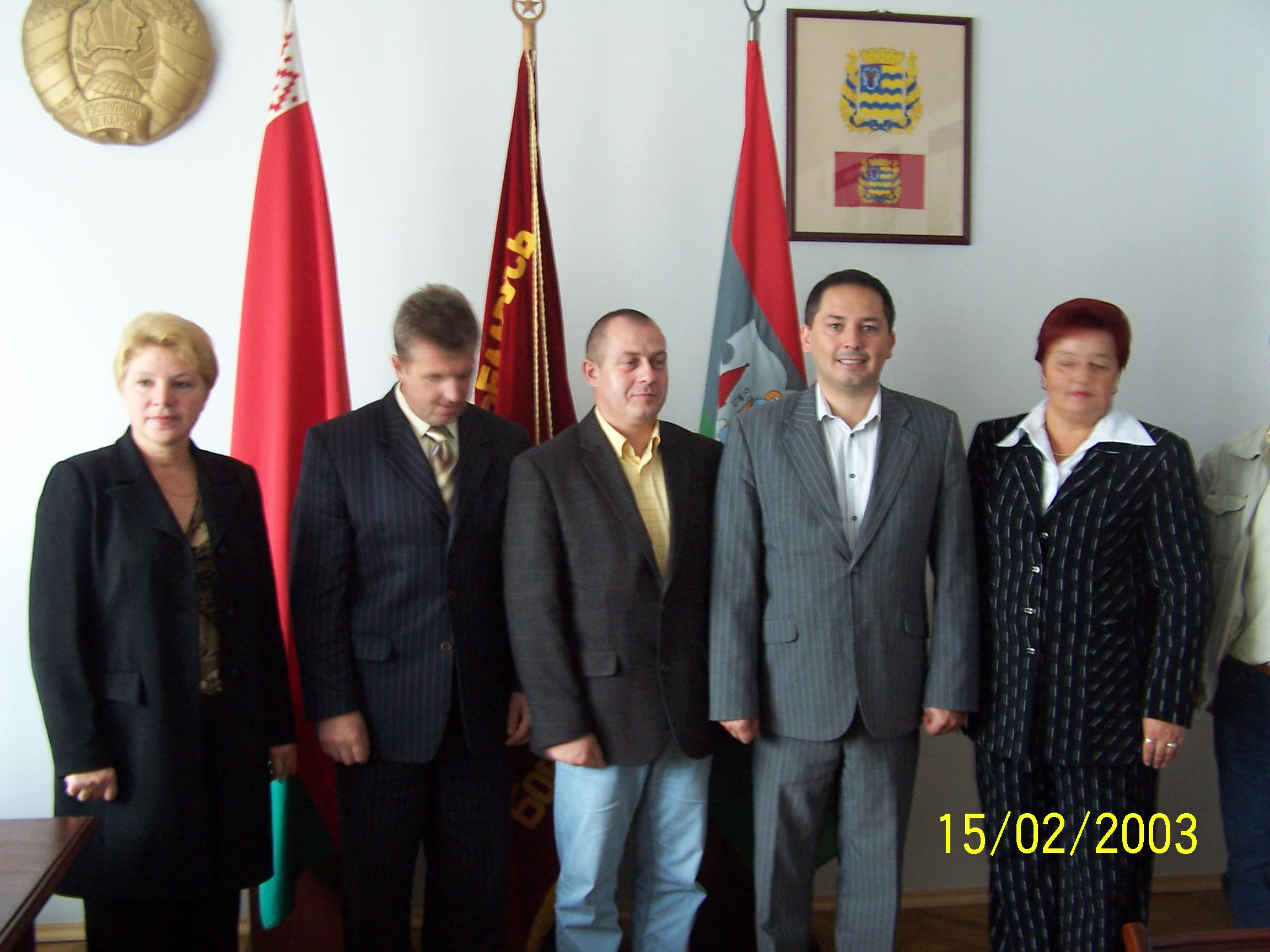 Od lewej: Gornak Liudmila (Biuro prasowe), Navitsky Petr (Administrator Komitetu Wykonawczego Borysowa), Jacek Kozłowski (Radny Województwa Zachodniopomorskiego), Wojciech Drożdż (Członek Zarządu WZ), Shutko Valentina (wiceprzewodnicząca Komitetu Wykonawczego Borysowa)