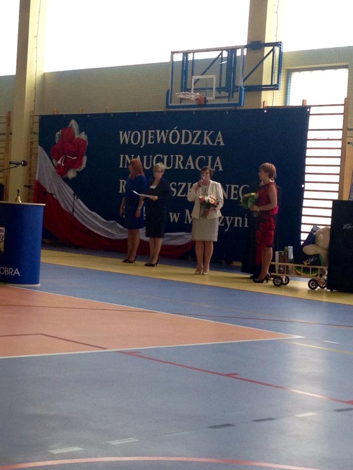Wojewódzka inauguracja roku szkolnego 2014/2015 odbyła się w Szkole Podstawowej w Mierzynie koło Dobrej.