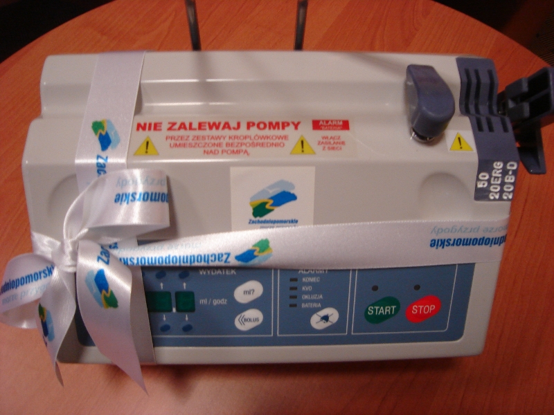 Jedna z pomp infuzyjnych przekazana w darze dla Obwodu Mikołajewskiego.