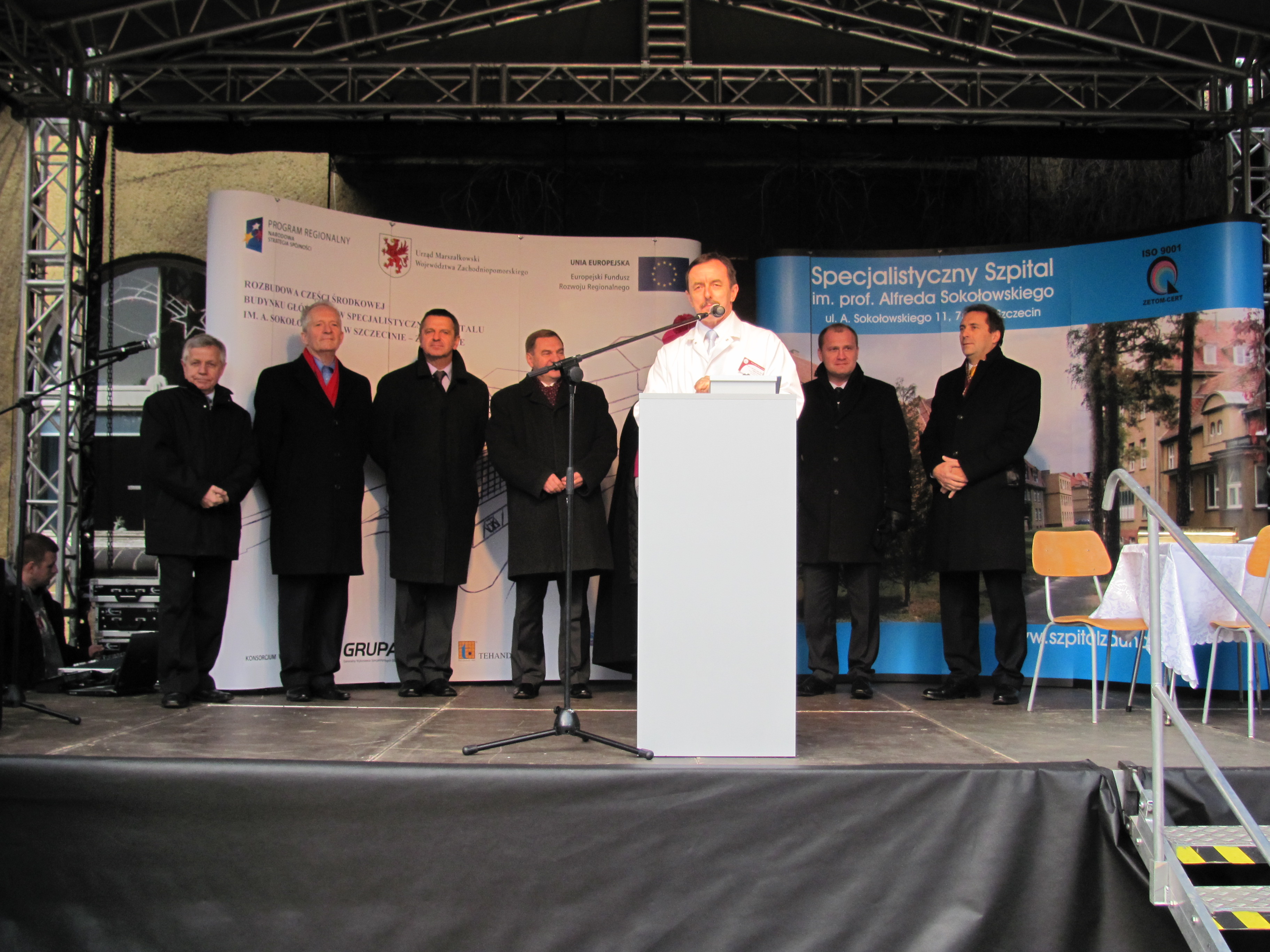 Rozpoczęcie uroczystości w szpitalu w Zdunowie