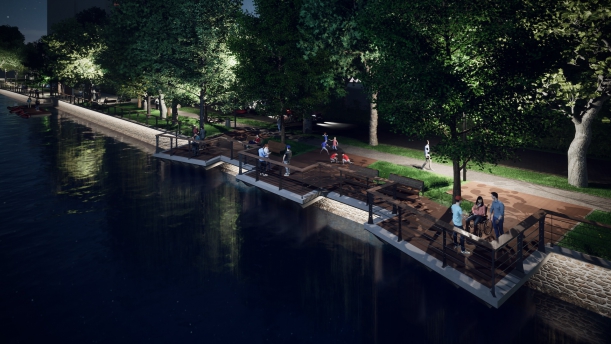 Wizualizacja zmian nabrzeży nad Parsętą w Kołobrzegu - fot. Urząd Miejskiw Kołobrzegu