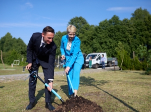 Olgierd Geblewicz i Manuela Schwesig 