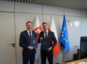 Rafał Rosiński i Olgierd Geblewicz