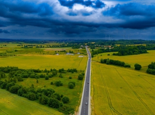 Przebudowana droga wojewódzka nr 203 od Darłowa do granicy województwa