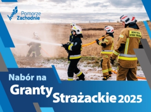 plakat z napisem nabór na branty strażackie 2025