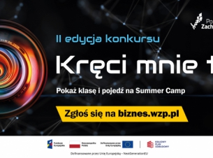 plakat promujący konkurs filmowy kręci mnie to