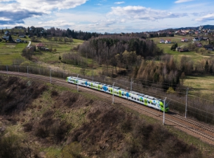 Jeden z nowoczesnych pociągów Pomorza Zachodniego