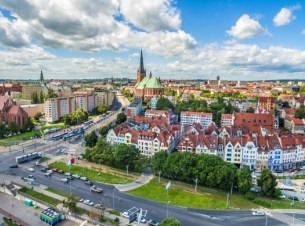Szczecin z lotu ptaka - fot. archium. 