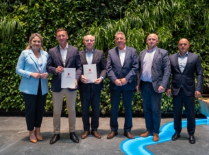 Od lewej: Agnieszka Cieślicka, Olgierd Geblewicz i Bogdan Wankiewicz